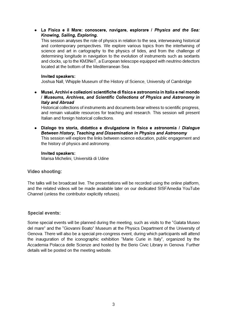 Second Bulletin 45 SISFA Congress 3