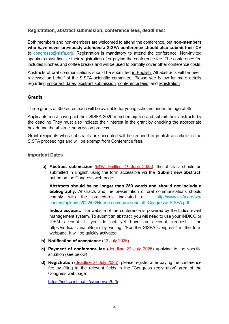 Second Bulletin 45 SISFA Congress 4