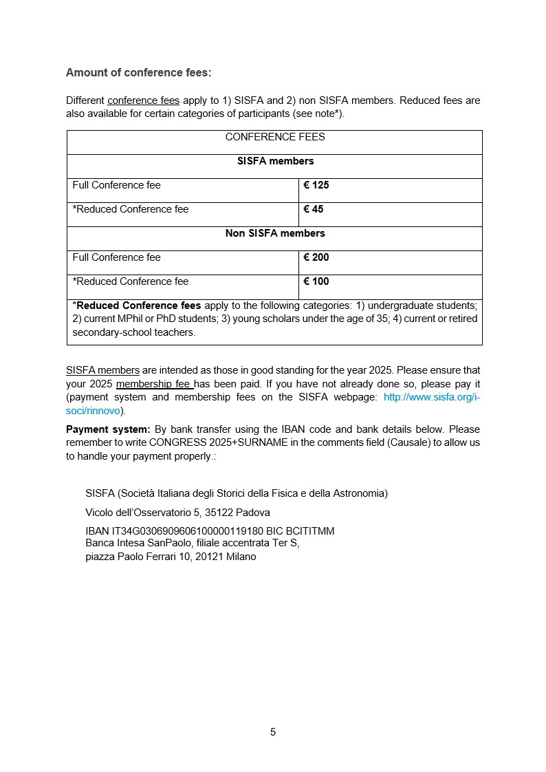 Second Bulletin 45 SISFA Congress 5
