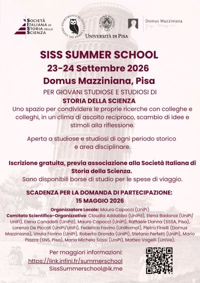 SISS Summer School 2026 - Pisa